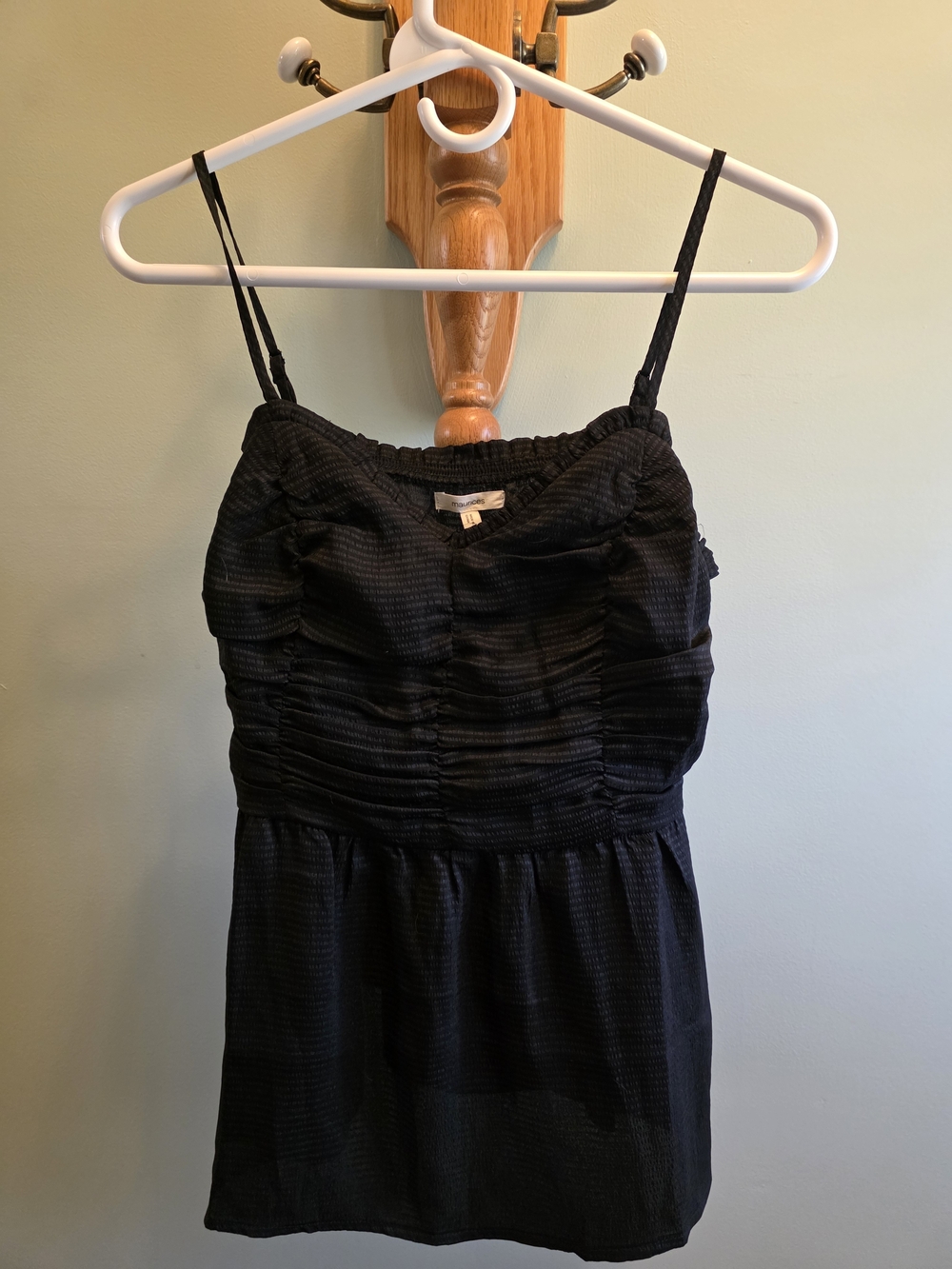 Maurices Black Ruched Cami